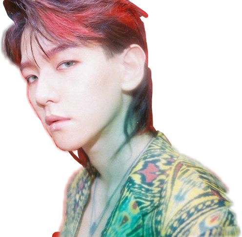 Exo Baekhyun Baek Kokobop Thewarexo Baekhyunee Exol - Baekhyun With A Mullet (496x485), Png Download