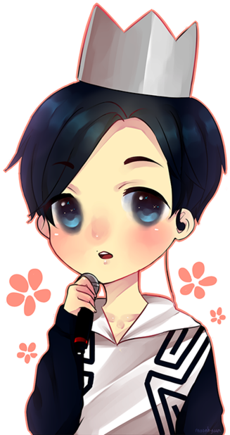 Exo Drawing Baekhyun - Baekhyun Chibi (400x626), Png Download