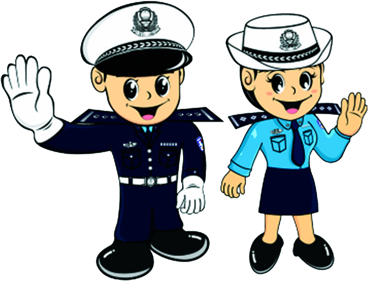 Cartoon Traffic Policeman Character Pattern - Agente De Transito Animado (1024x1024), Png Download