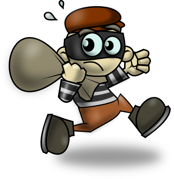 Http - //focaclipart - Net23 - Net/personajes Y Oficios - Ladrón Png (561x579), Png Download