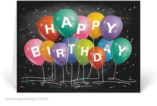 All Tagged "happy Birthday Cards For Customers" - Greeting Card (600x447), Png Download