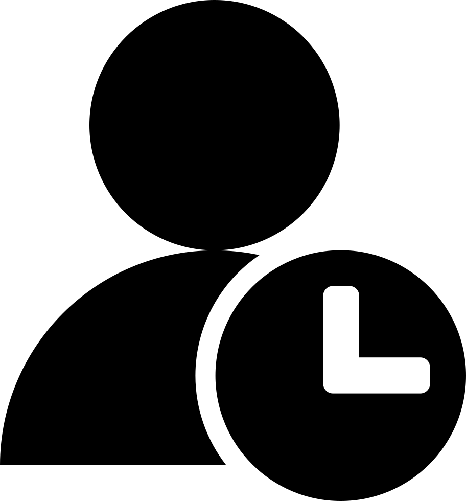 Png File - User Time Icon (912x980), Png Download