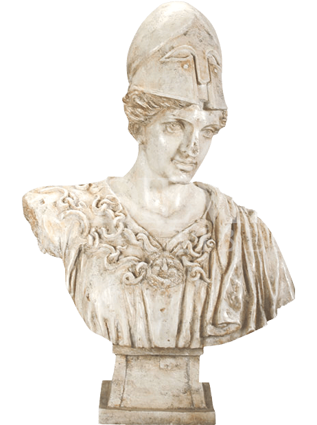 Athena Minerva Bust - Ebros Gift Large Athena Minerva Bust Figurine 19.5" (619x619), Png Download