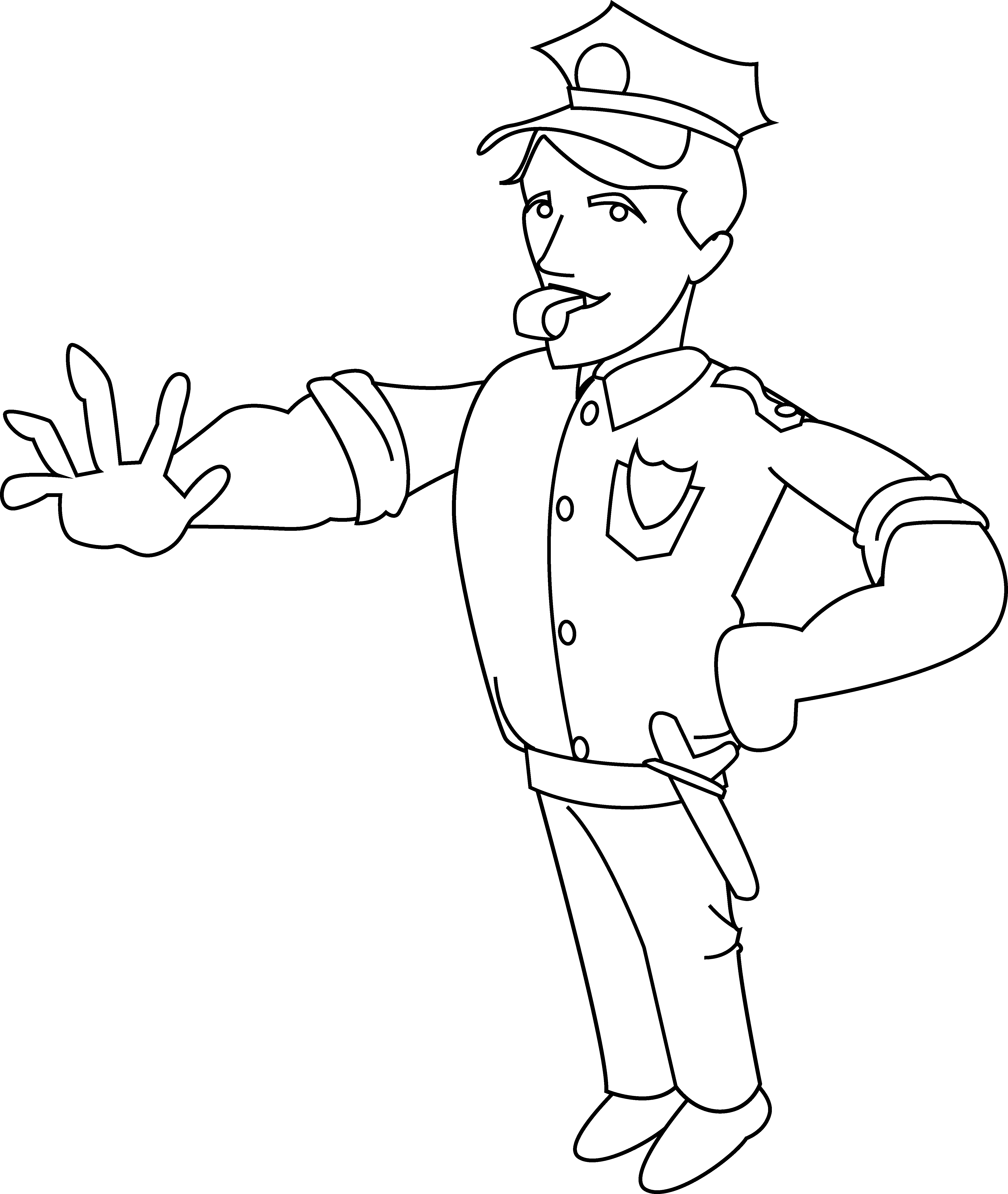 Police Clipart Policeman - Clip Art (4802x5689), Png Download