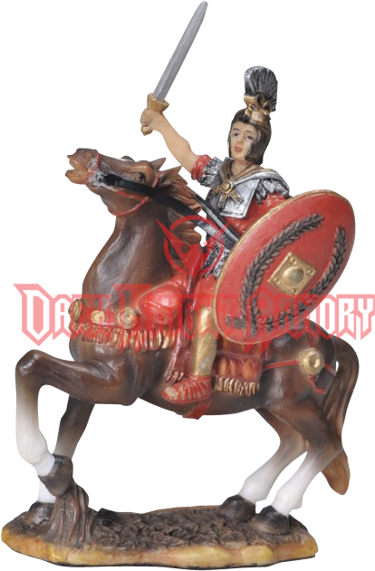 Roman Soldier On Horse Statue - Roman Soldier On Horse (642x642), Png Download
