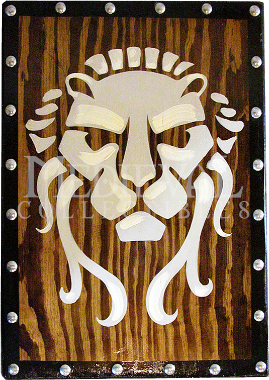 Early Wooden Roman Lion Face Shield - Vikings (772x772), Png Download