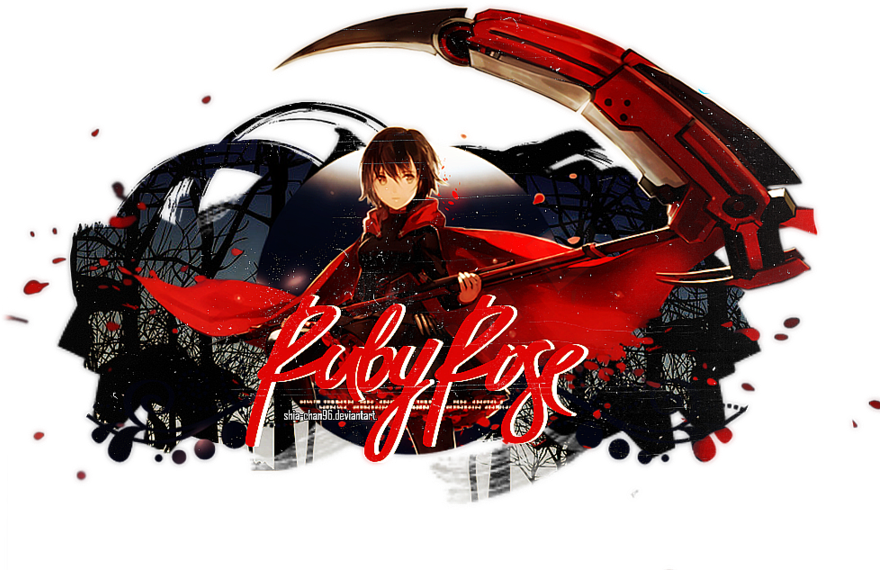 Rwby Ruby Rose Out By Shia Chan96-d6jf6fo - Graphic Design (900x630), Png Download