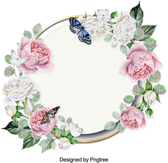 Beautiful Flowers And Leaves Painting The Border, Flower, - Giclee Print: I Love You Always By Grab My Art : 24x18in (360x360), Png Download