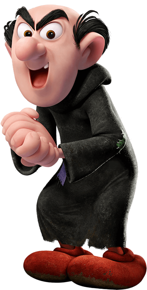 Smurfs The Lost Village Gargamel (488x931), Png Download