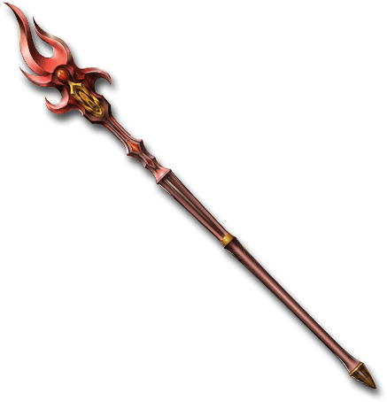 Fire Nymph Staff - Spear (640x554), Png Download