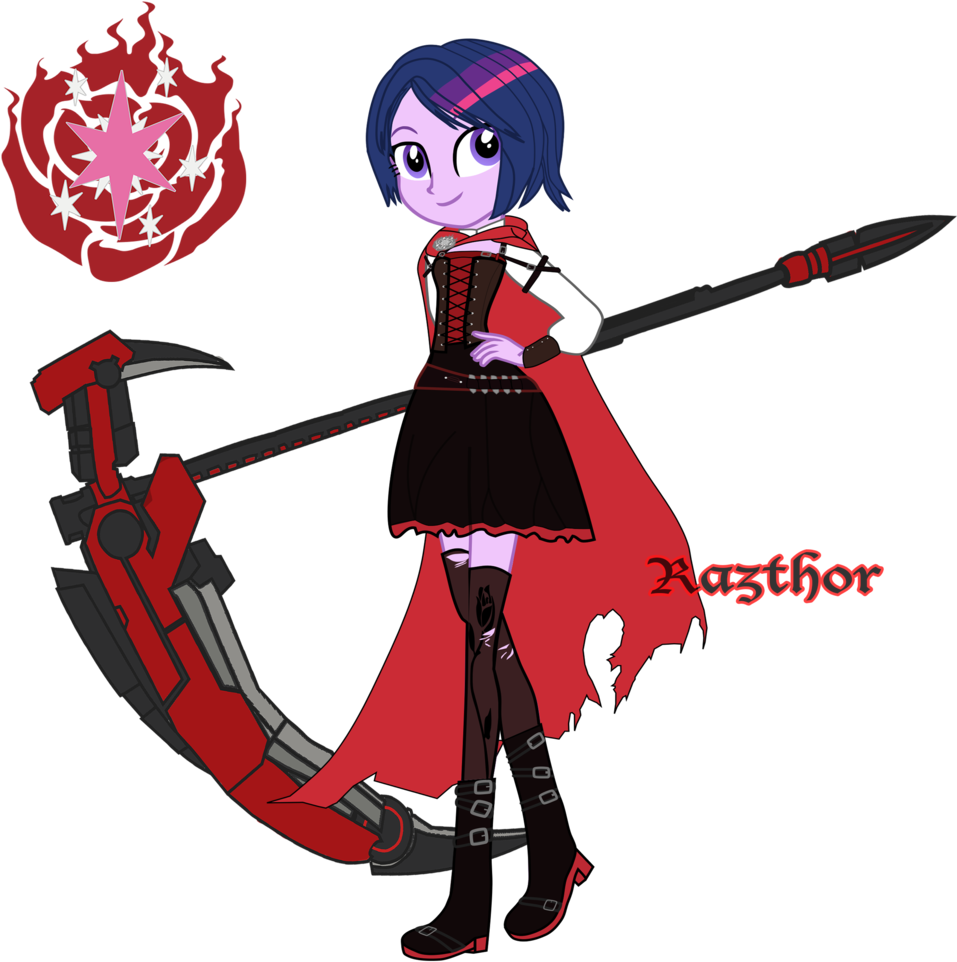Razthor, Clothes, Cosplay, Costume, Crossover, Equestria - Ruby Rose (985x1024), Png Download