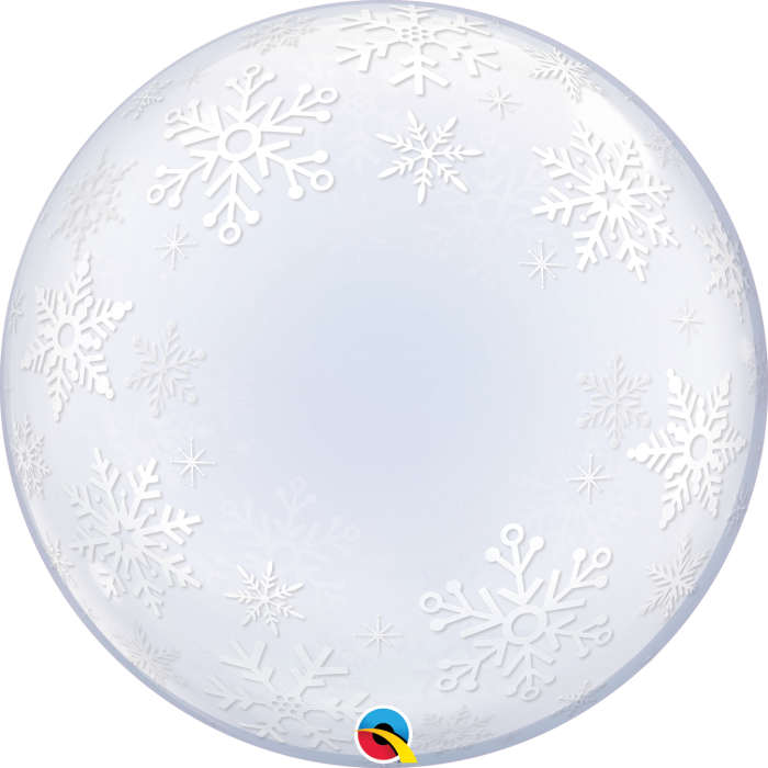 Deco Bubble Snowflake Balloon (700x700), Png Download