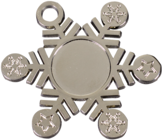 Snowflake 1 Medal - Flower Icon (464x348), Png Download