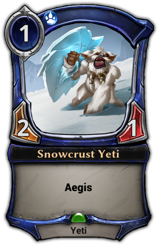 Snowcrust Yeti - Frog Eternal Card Game (529x801), Png Download