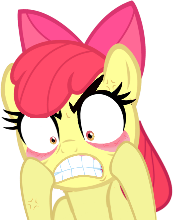 Drawn Anger Gritted Tooth - Apple Bloom Angry (920x960), Png Download