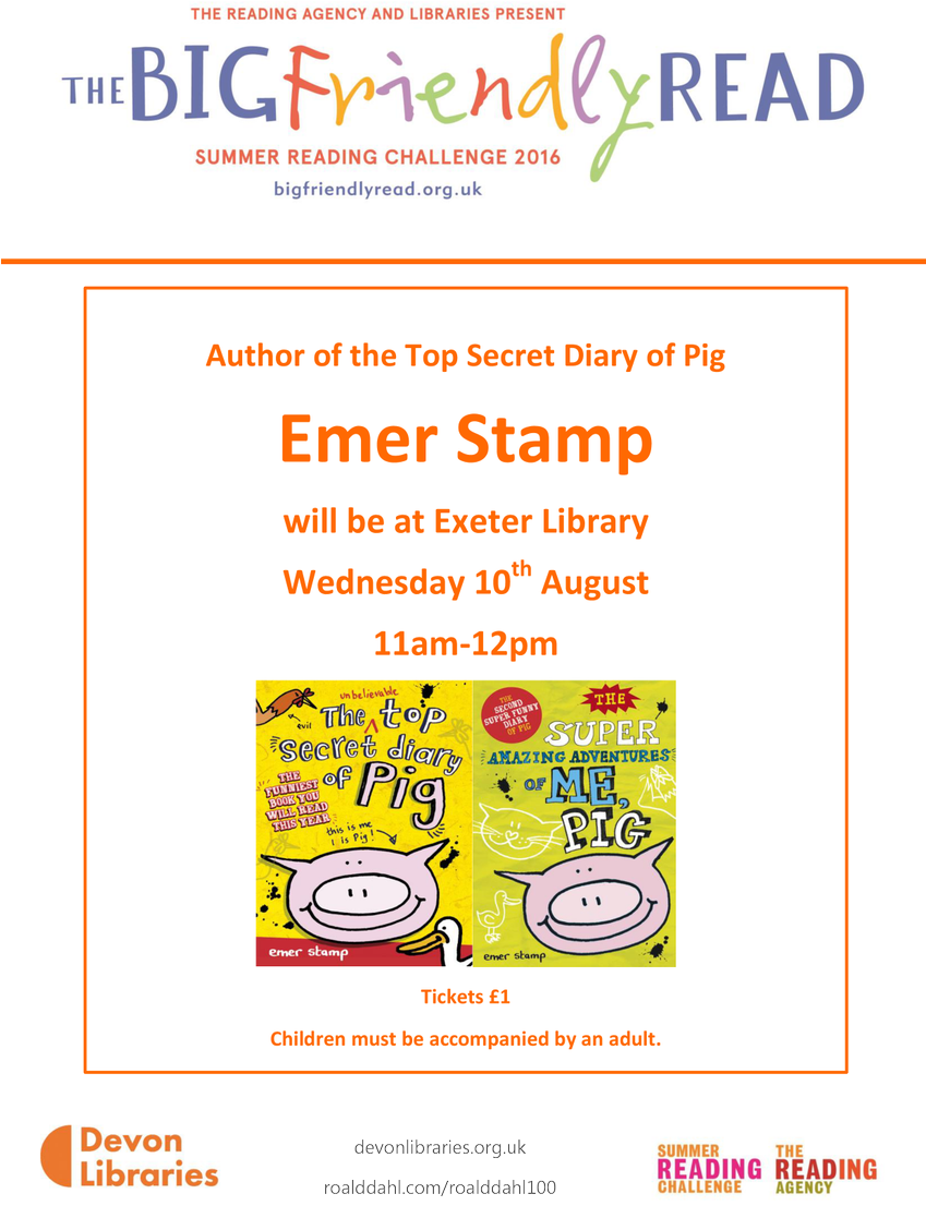 Exeter Library On Twitter - Unbelievable Top Secret Diary Of Pig (848x1200), Png Download