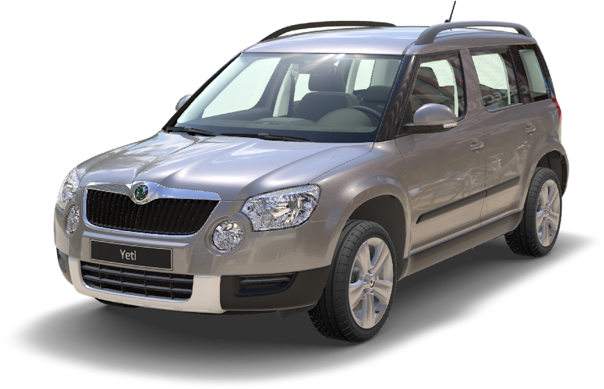 Škoda Yeti - Exterior - Škoda Yeti (1200x600), Png Download
