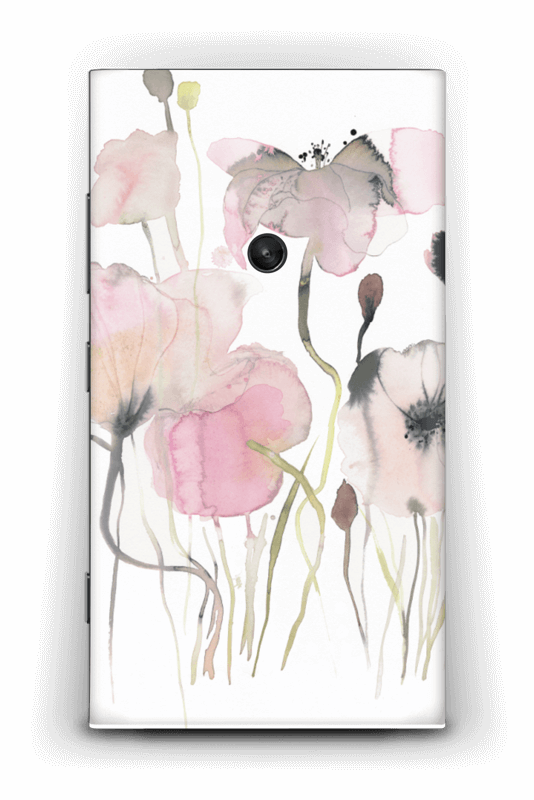 Painted Pink Flowers - Watercolor Painting (534x800), Png Download