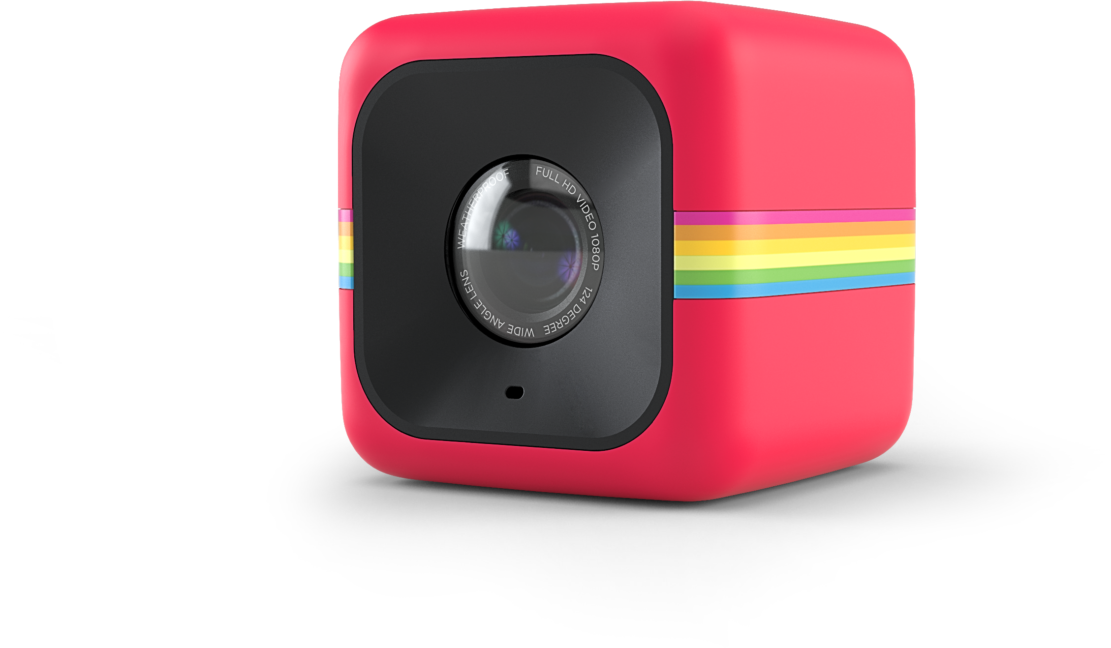 Polaroid Cube Red - Polaroid Cube 6.0 Mp Action Camera - 1080p - Red (3500x2156), Png Download