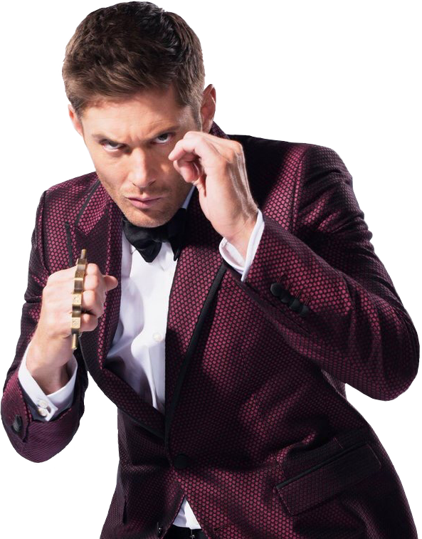 Report Abuse - Jensen Ackles Brass Knuckles (593x757), Png Download