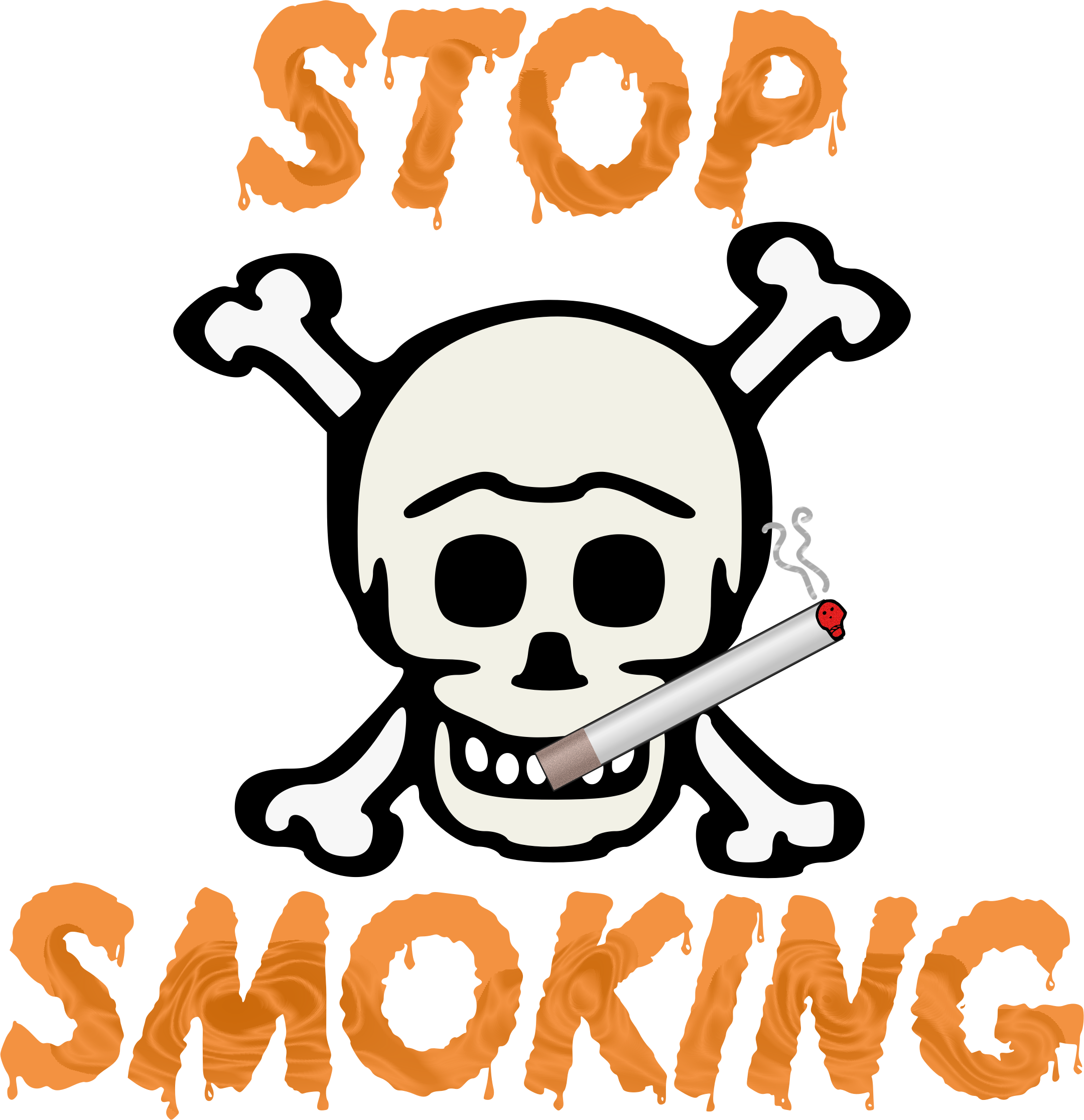 Smoking Clipart Skull Crossbones - Smoking Clipart (2160x2231), Png Download