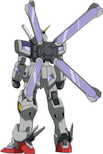 Front - Rear - Gundam Crossbone Maoh (344x510), Png Download