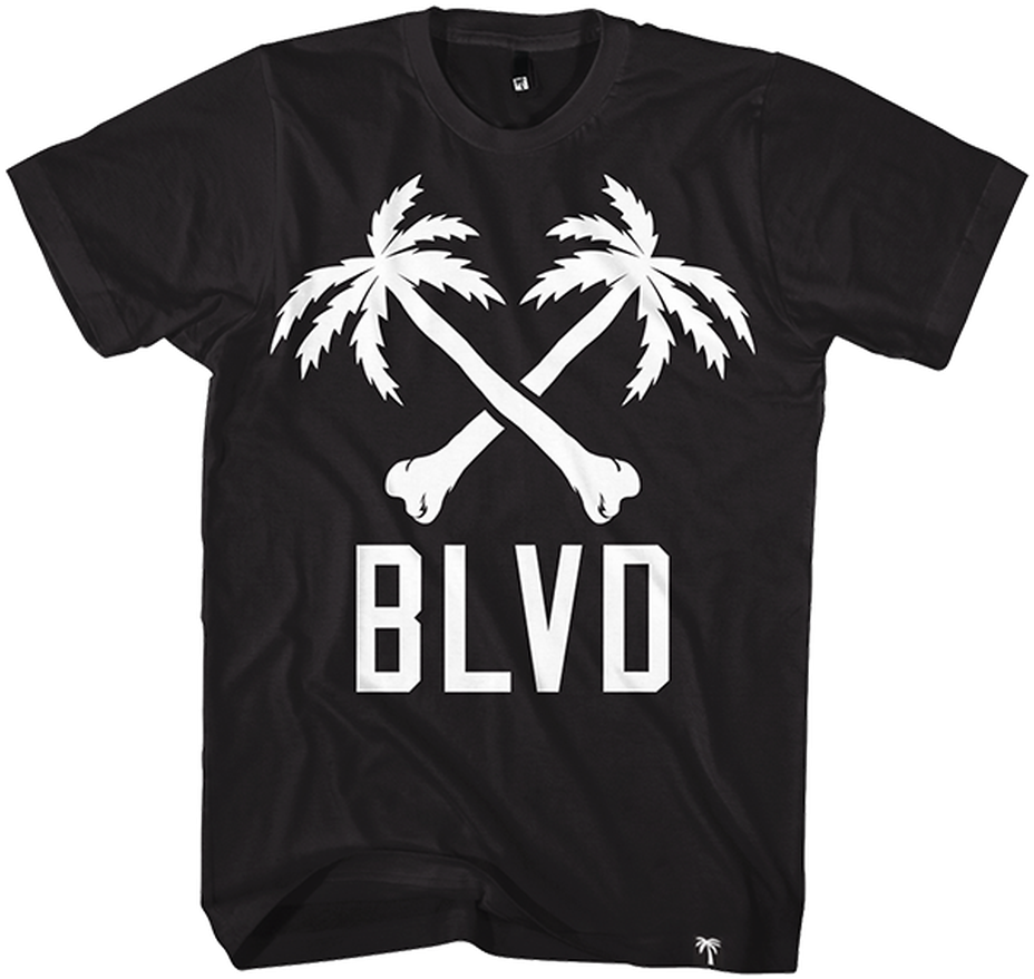 Blvd Supply Crossbones Blvd Tee - Beastie Boys Boombox T Shirt (1000x1000), Png Download