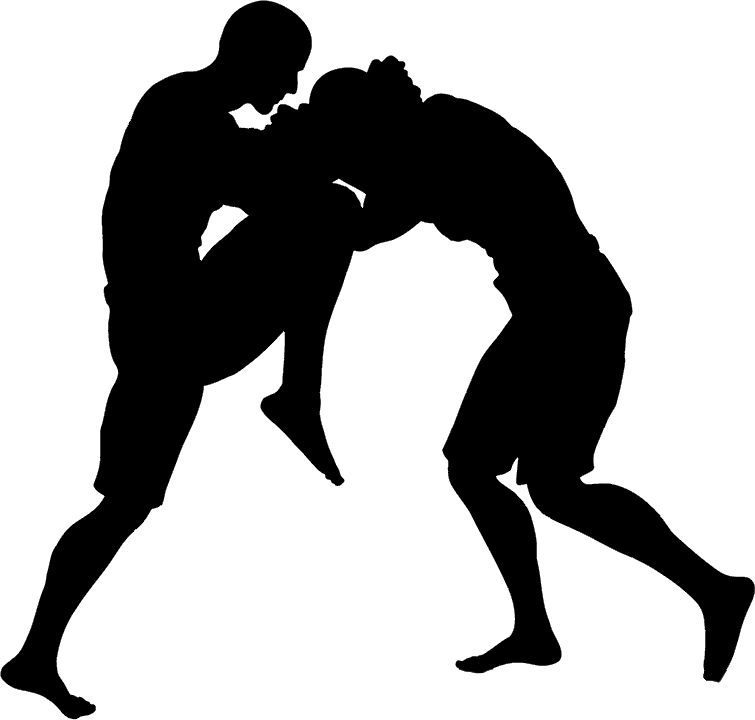 Muay Thai Silhouette Png (755x720), Png Download