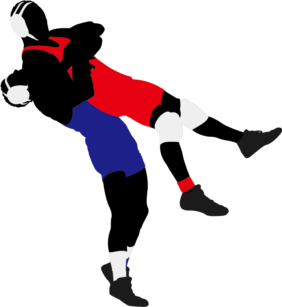 Wrestling Png - Wrestling Silhouette (1181x1181), Png Download
