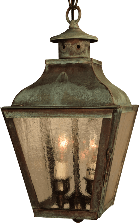 Portland Pendant Hanging Lantern - Copper Hanging Porch Lamp (500x750), Png Download