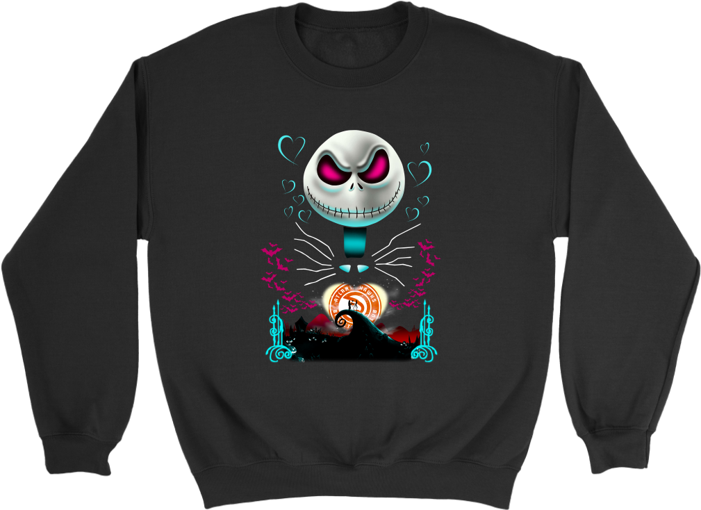 Jack Skellington Sally Atlanta Hawks The Nightmare - Don T Let Your President Get Your Ass Whooped Hoodie (1024x1024), Png Download