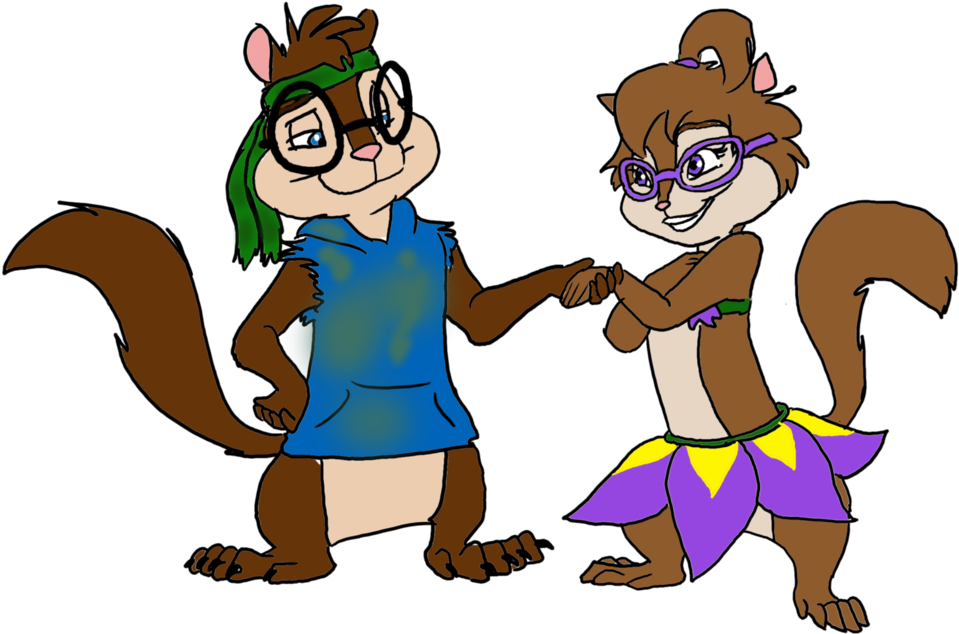 Simon And By Marukio On Deviantart - Alvin And The Chipmunks 3 Simon And Jeanette (1045x764), Png Download