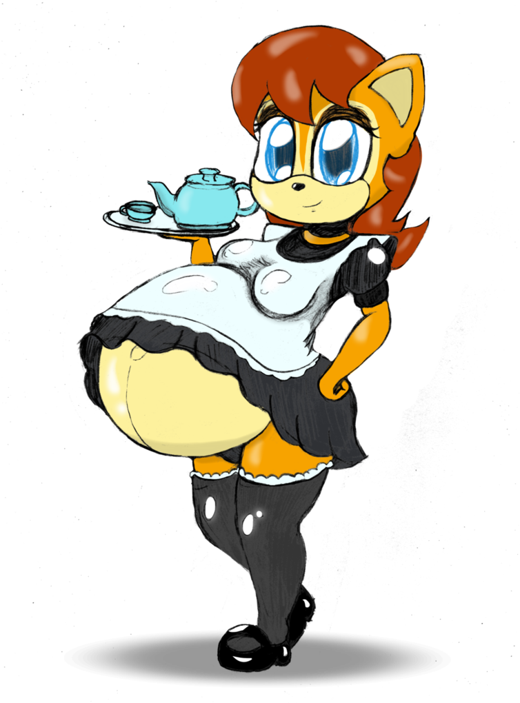 Sally Drawing Cute Huge Freebie Download For Powerpoint - Deviantart Sonicxamy09 (755x1058), Png Download