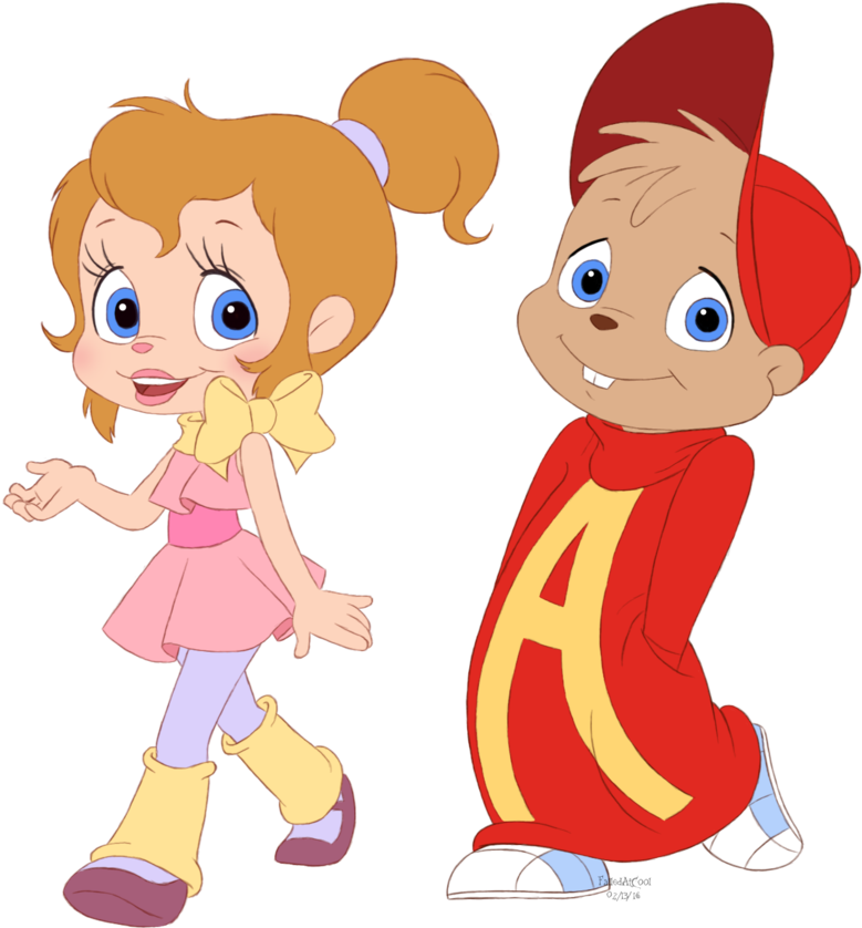 Alvin Drawing Kids - Alvin And Brittany Chipmunks Adventure (1024x938), Png Download