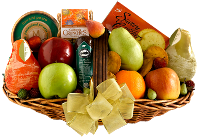 Abounds Fruit Gift Basket - Fresh Fruit Gift Png (400x400), Png Download