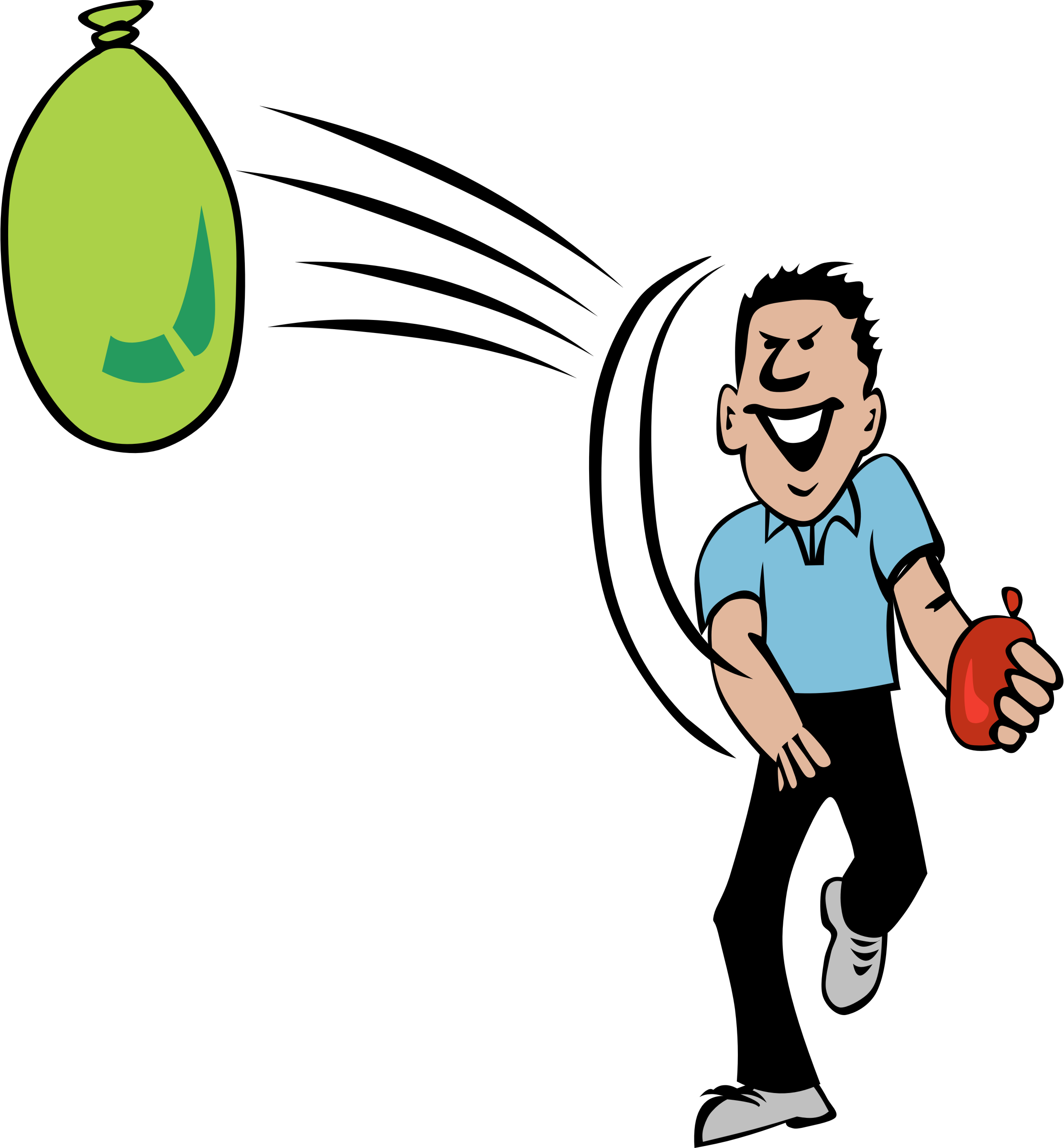 Fight Png File - Clip Art Water Balloons (2225x2400), Png Download