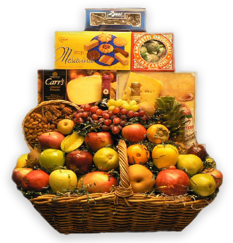 Cafasso's Gift Basket - Gift Basket (510x480), Png Download