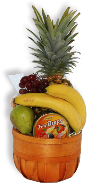Small Fruit Basket - Basket (330x370), Png Download