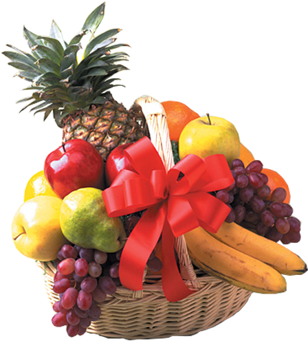 Fruit Baskets - Gift Basket (600x600), Png Download
