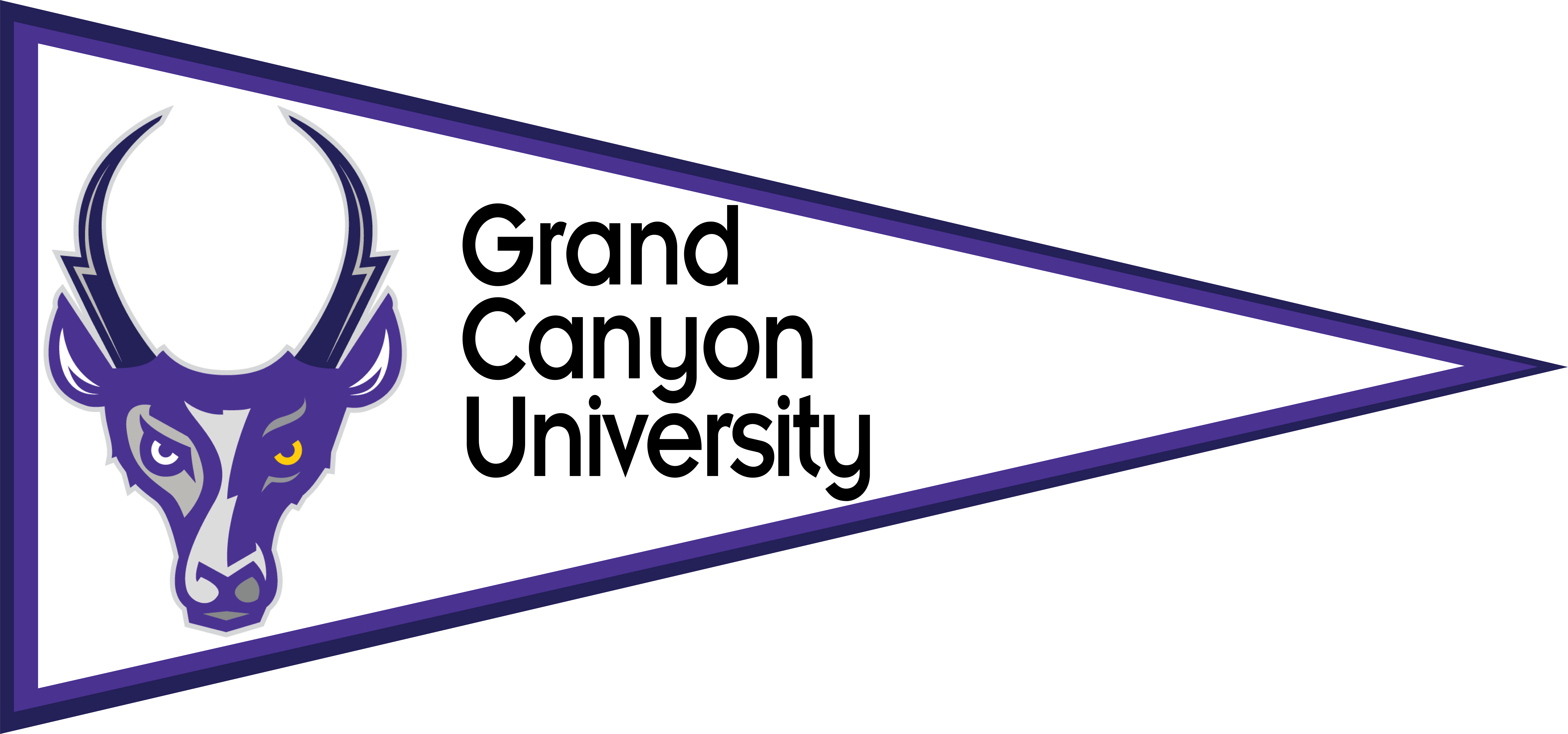 Grand Canyon University Pennant - Grand Canyon University College Pennant (10000x4681), Png Download