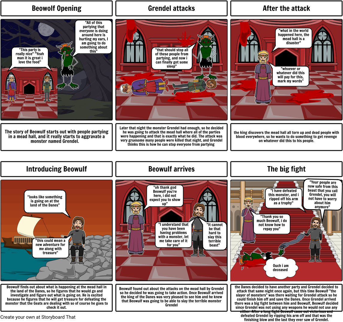 Beowulf Grendel Fight - Print Age Prototype Of The Industrial Revolution (1164x1086), Png Download