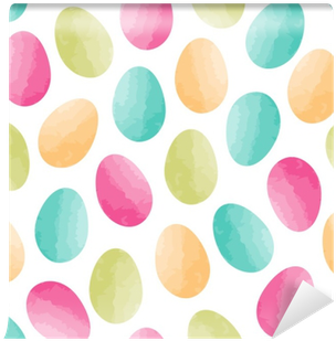 Colorful Easter Eggs In The Watercolor Effect - Circle (400x400), Png Download