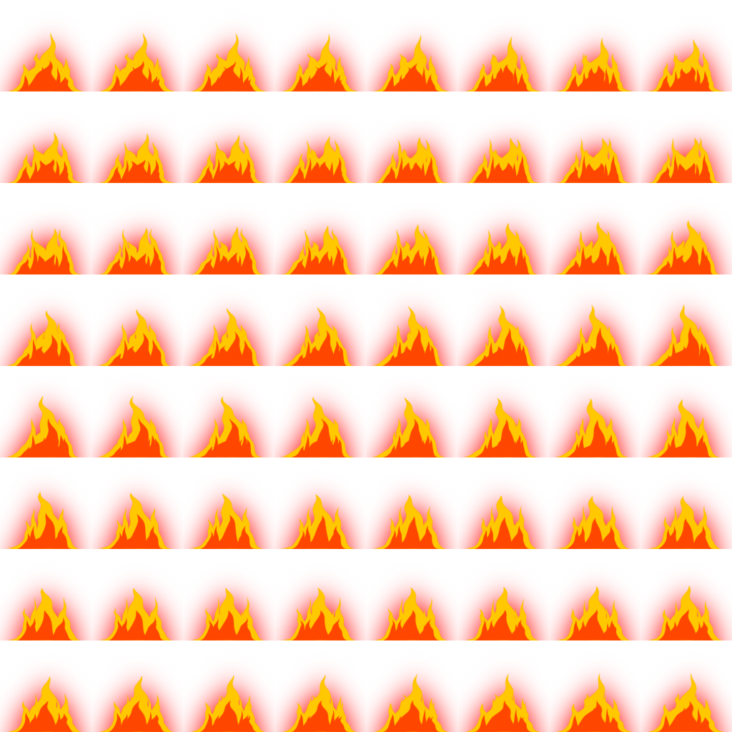 Fire 01b - 2d Fire Sprite Sheet (1024x1024), Png Download