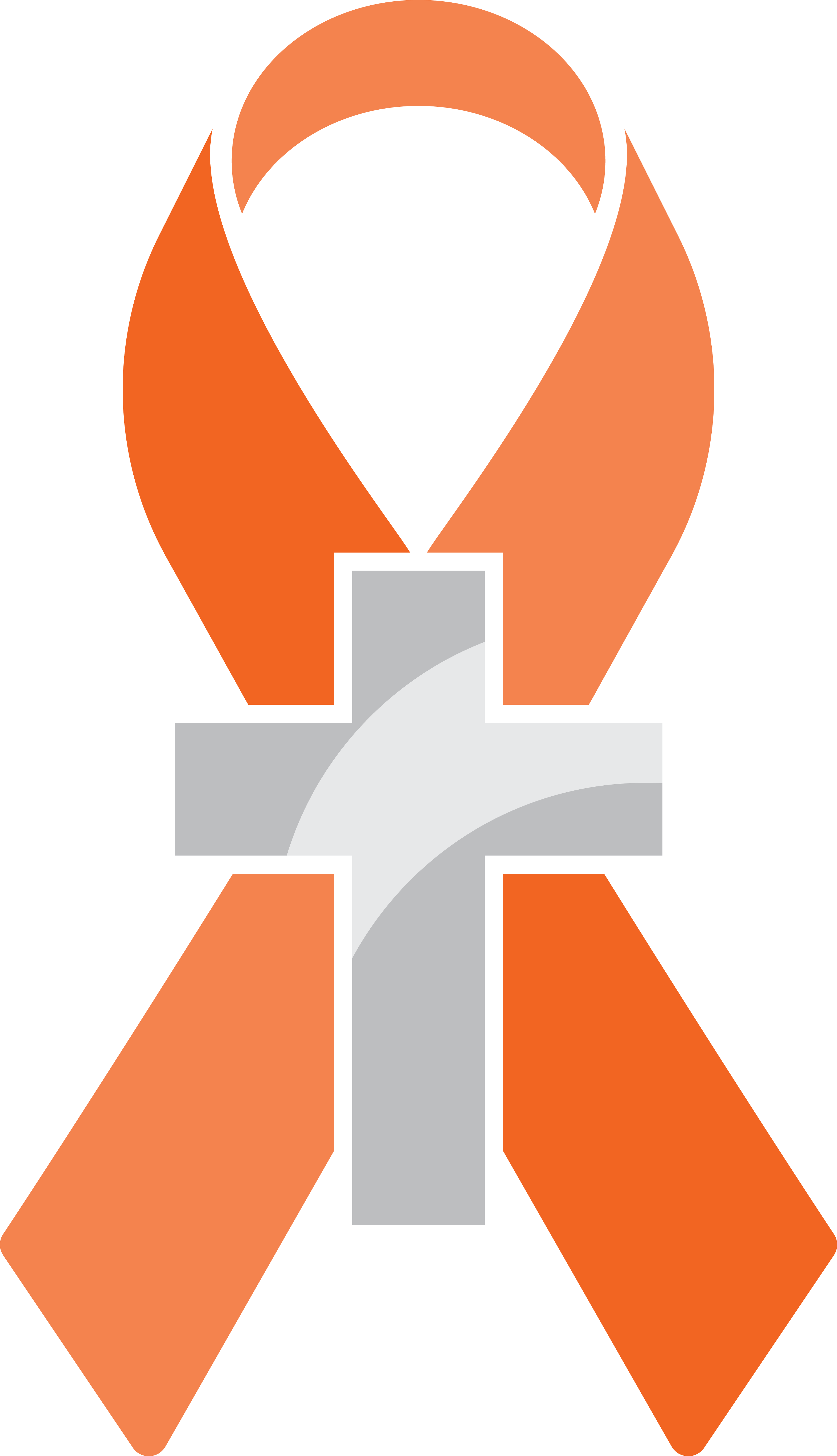 Cross - Leukemia Ribbon And Cross (3139x5458), Png Download