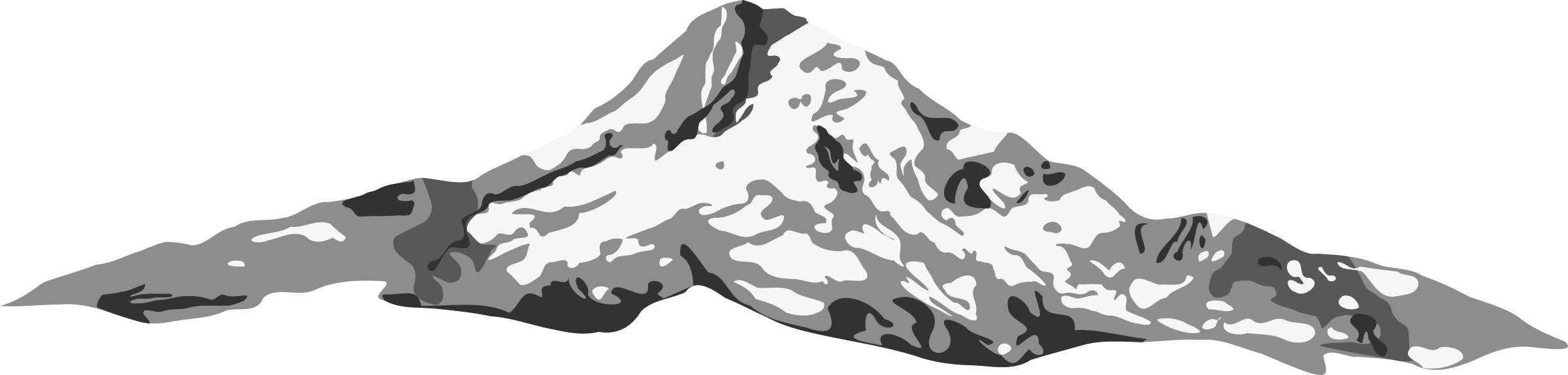 Big Image - Mt Hood Clip Art (2400x575), Png Download