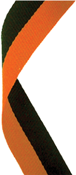 Black/orange Woven Ribbon - Ribbon (464x348), Png Download