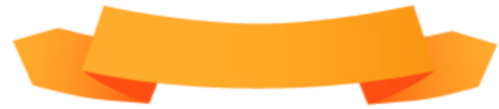 Freetoedit Orange Ribbon Ribbons Textbox - Orange Ribbon (685x179), Png Download