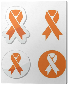 Leukemia, Hunger, Animal Rights Sign Canvas Print • - Lavender Cancer Ribbon (400x400), Png Download
