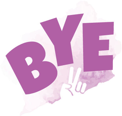 Wbsticker Bye - Portable Network Graphics (408x408), Png Download