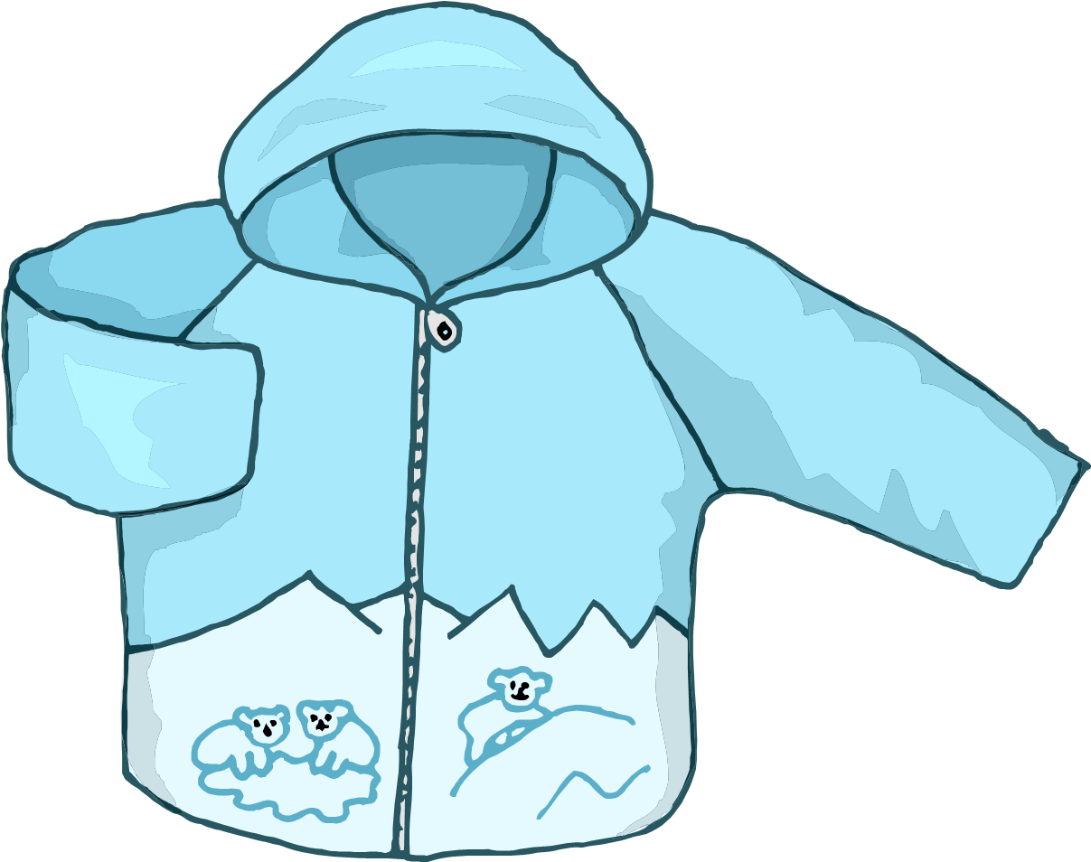 Hood Clipart Jacket - Clipart Coat (1213x956), Png Download